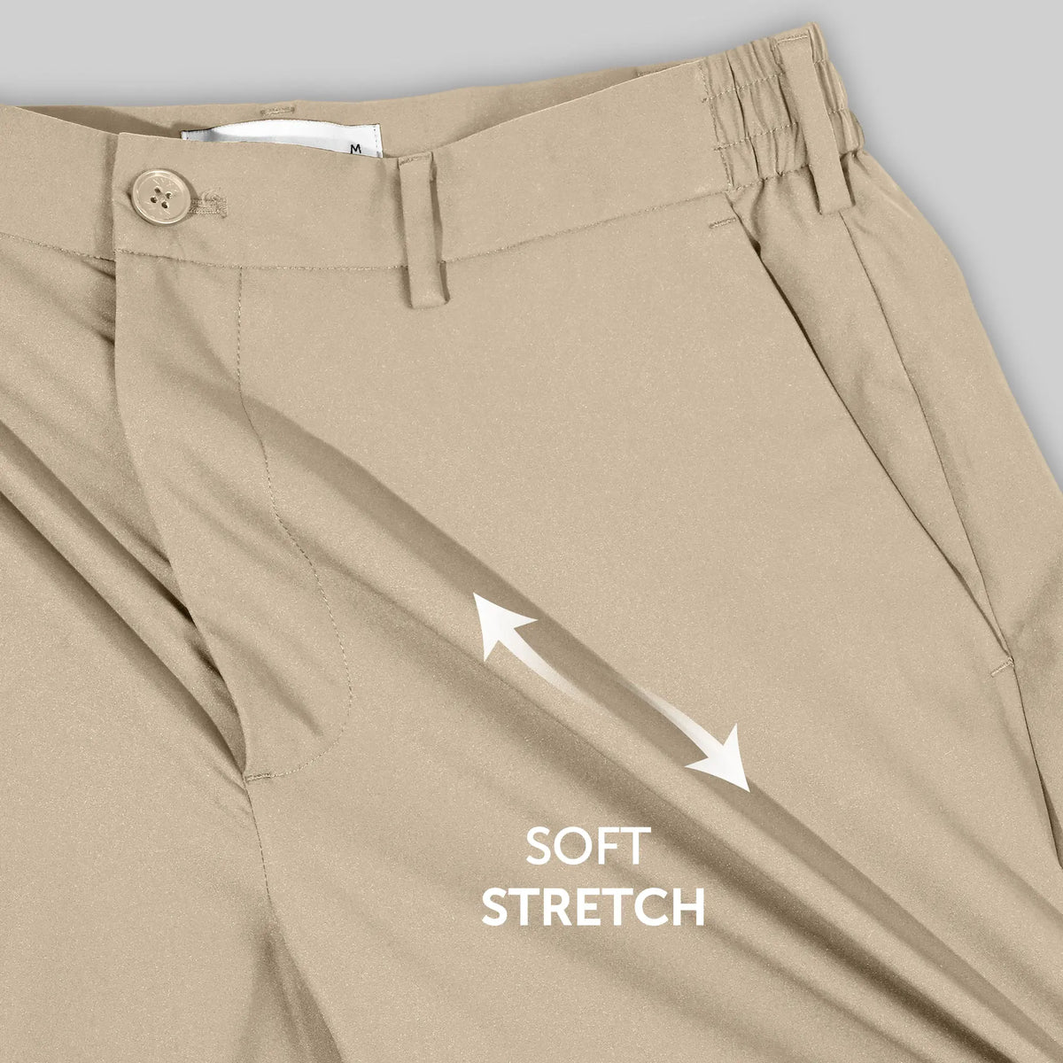VELOCITY: Soft Stretch Pants - Relaxed Fit Tan Brown