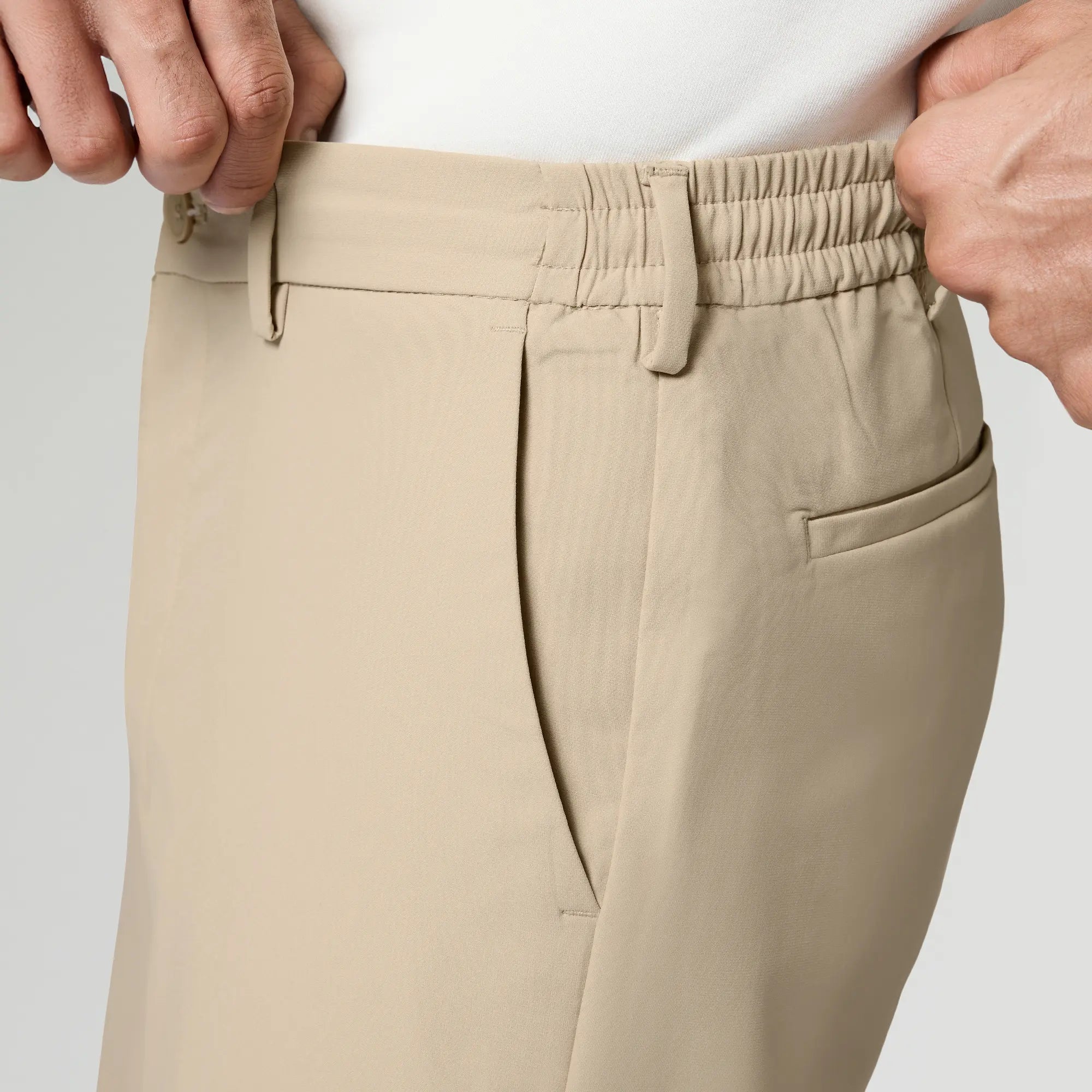 Mens Velocity Polyester Mobile Pants Tan Brown