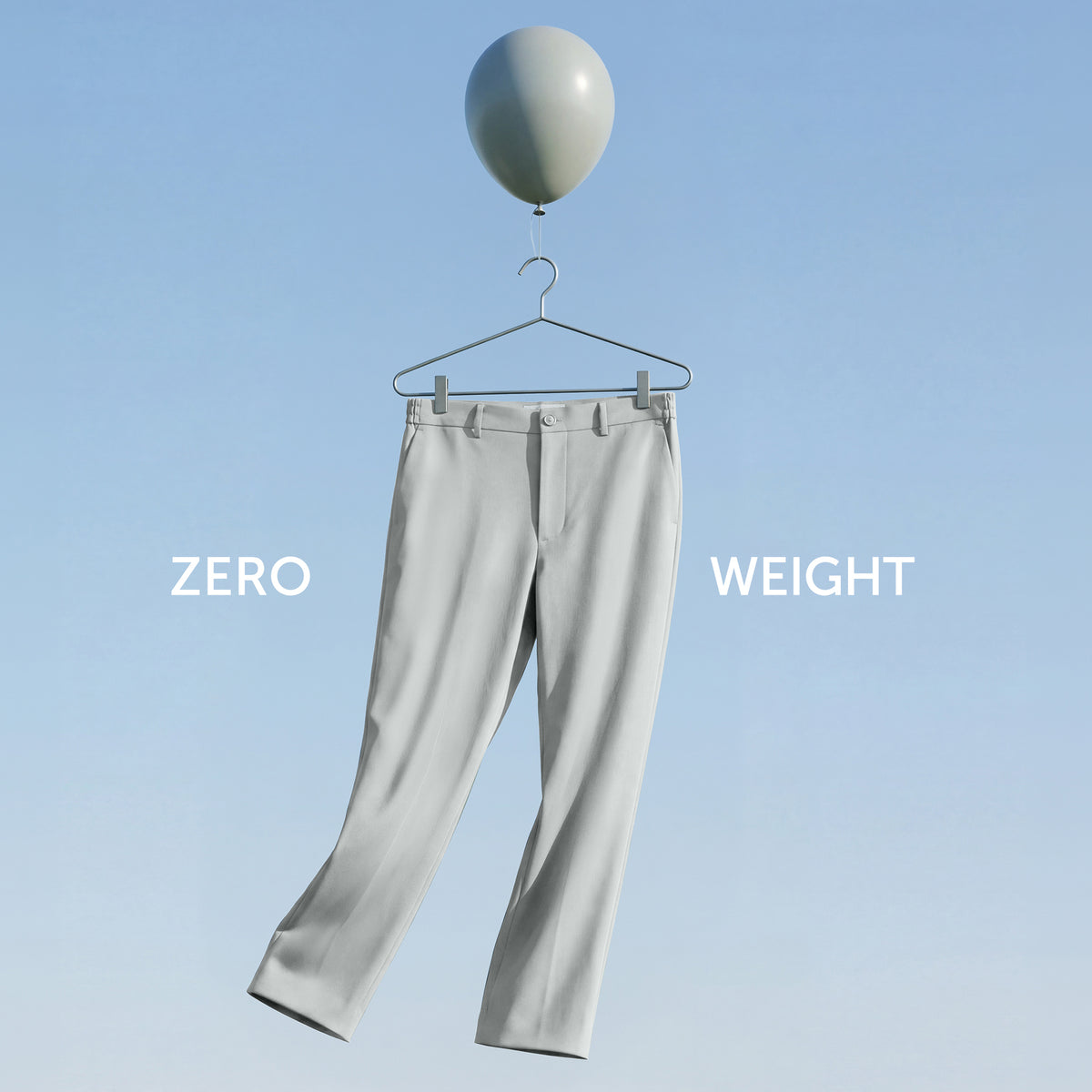 VELOCITY: Soft Stretch Pants - Relaxed Fit Chrome White