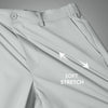 VELOCITY: Soft Stretch Pants - Straight Fit Chrome White