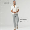 VELOCITY: Soft Stretch Pants - Straight Fit Chrome White