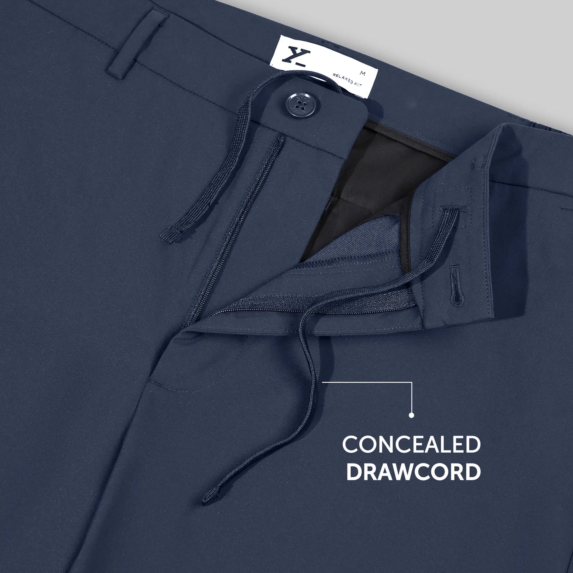 VELOCITY: Soft Stretch Pants - Straight Fit Midnight Blue