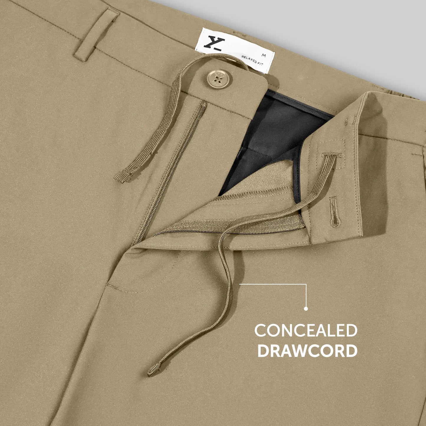 VELOCITY: Soft Stretch Pants - Straight Fit Sand Brown