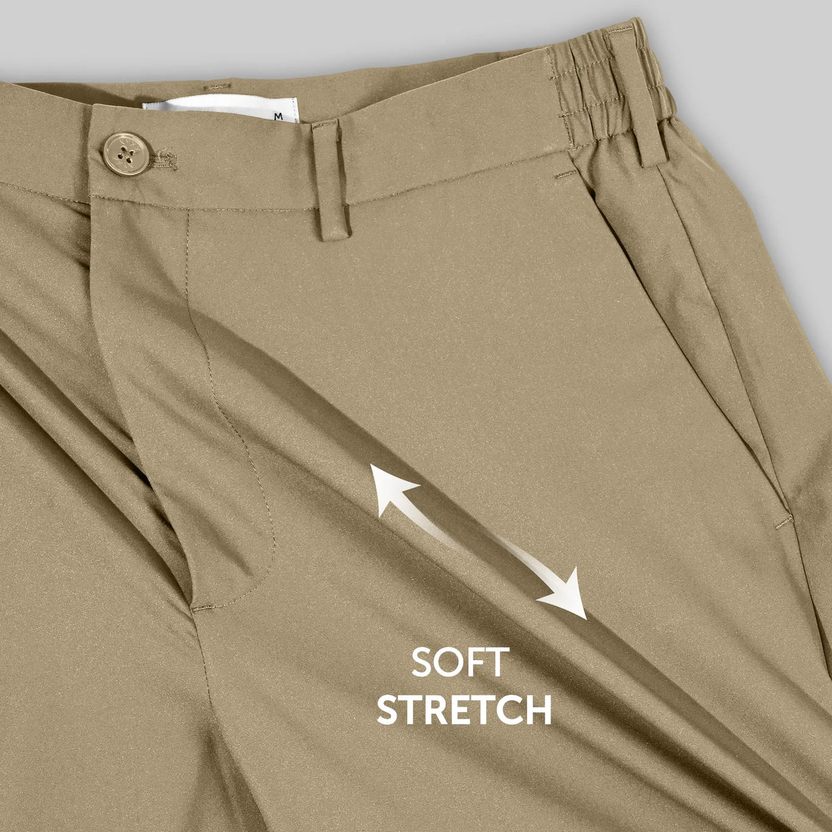 VELOCITY: Soft Stretch Pants - Relaxed Fit Sand Brown