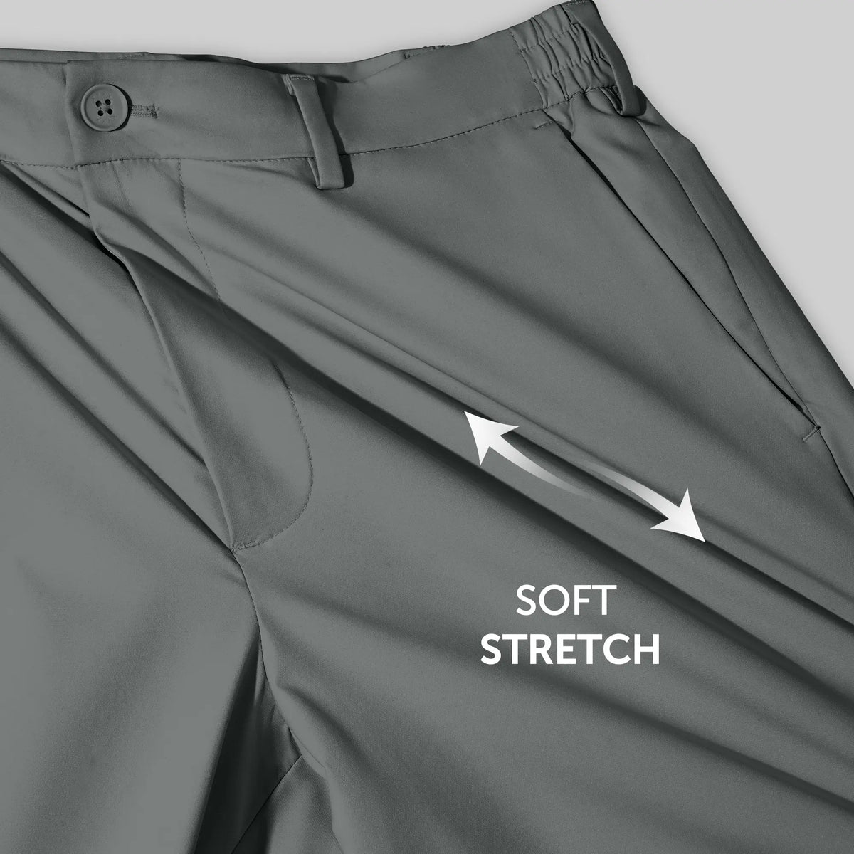 VELOCITY: Soft Stretch Pants - Relaxed Fit Ash Grey