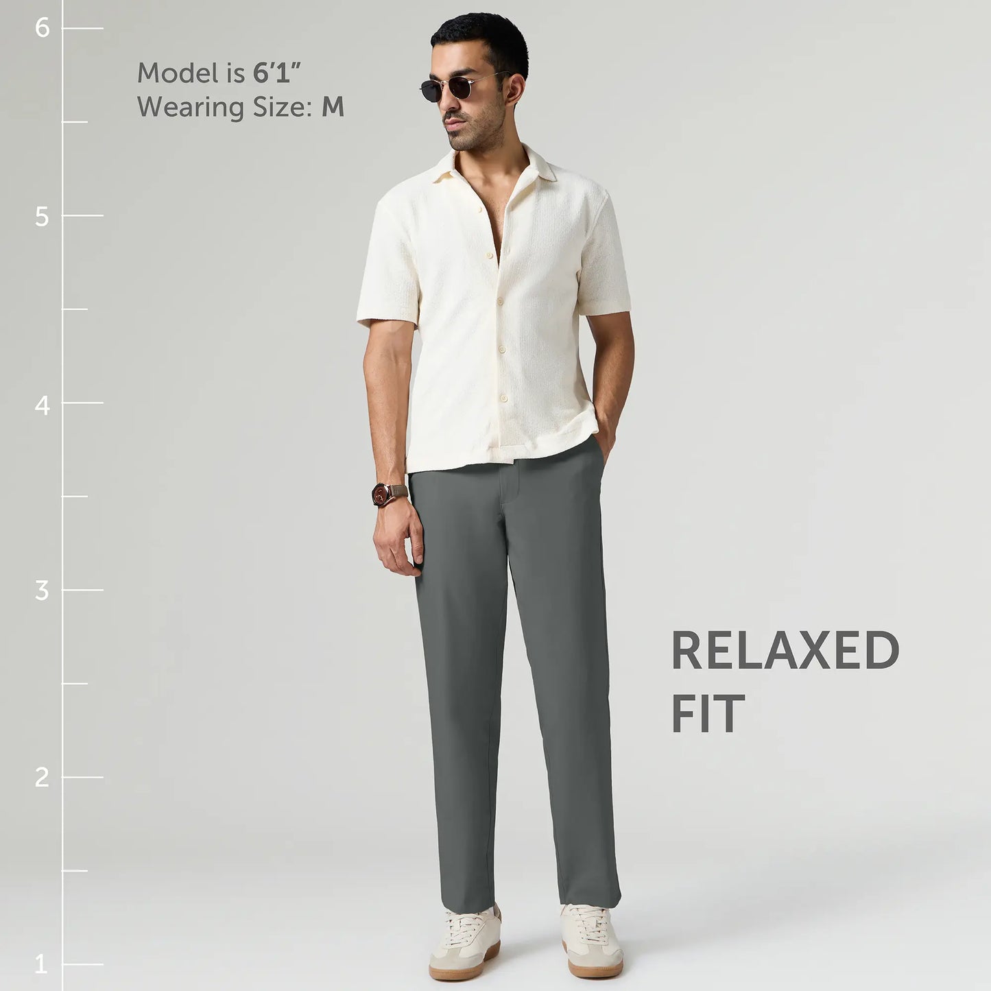 VELOCITY: Soft Stretch Pants - Relaxed Fit Ash Grey
