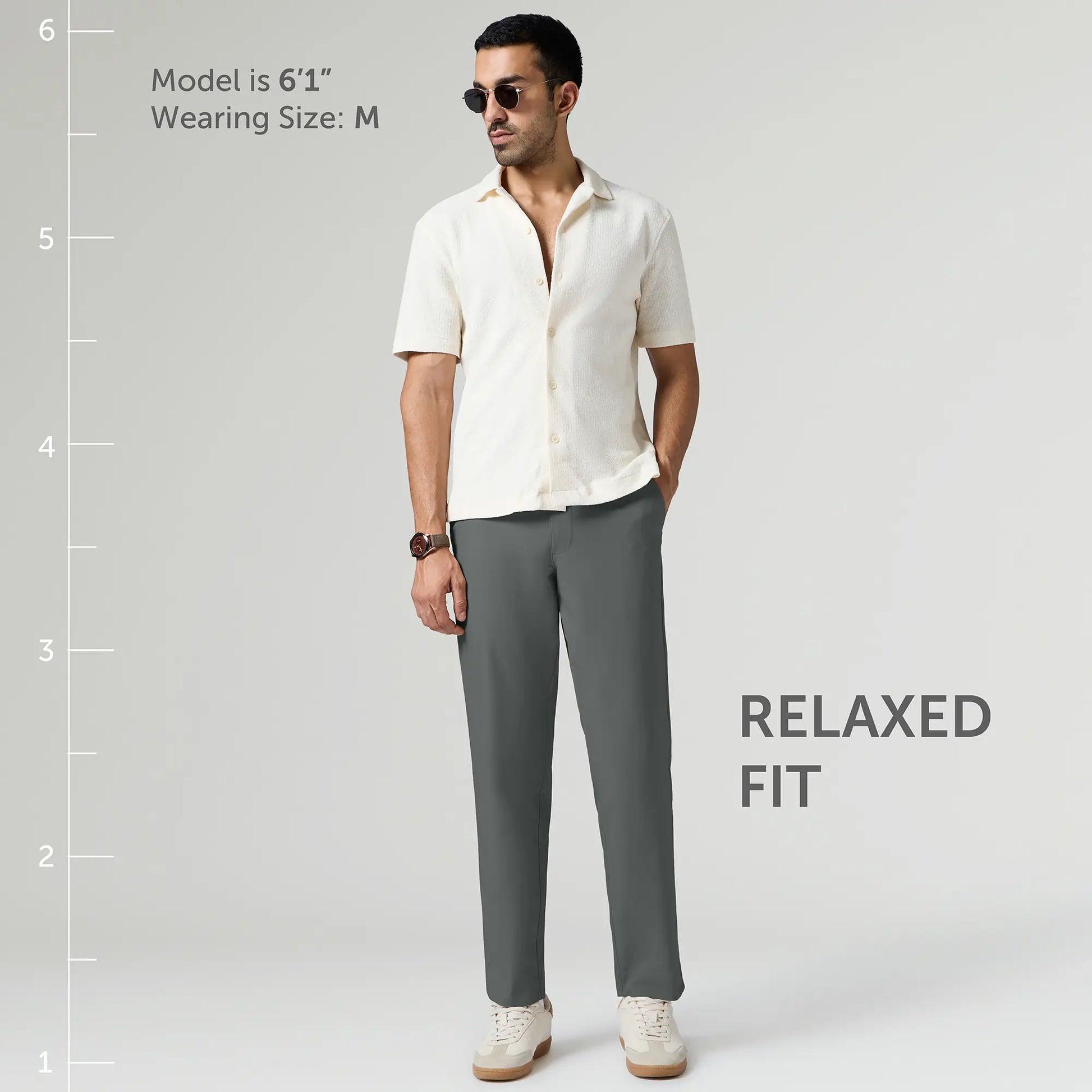 VELOCITY: Soft Stretch Pants - Relaxed Fit Ash Grey