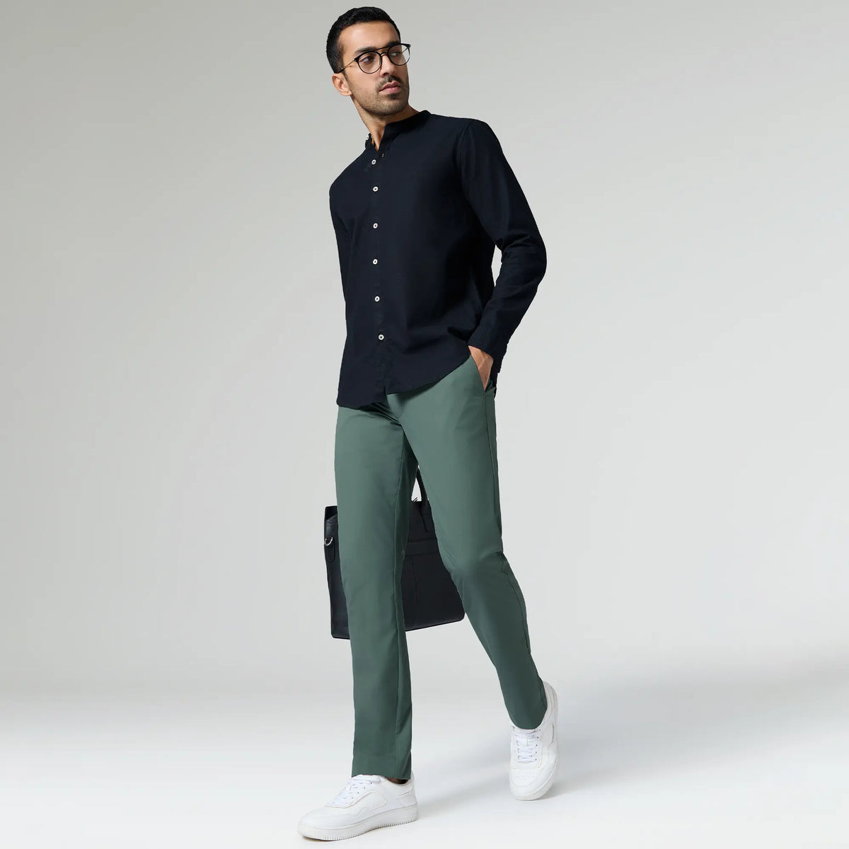 KINETIC: Soft Stretch Pants - Slim Fit Pine Green - XYXX Crew