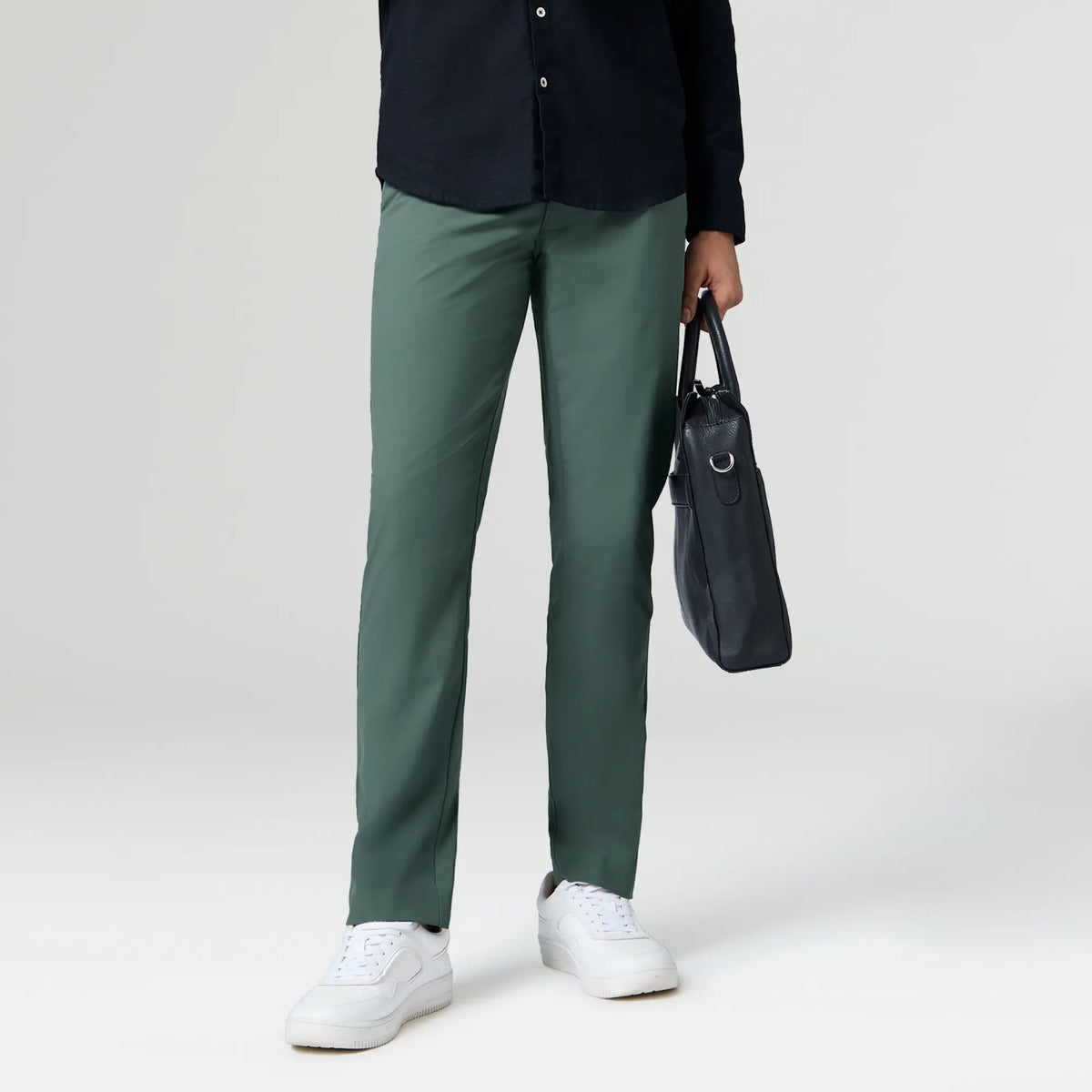 KINETIC: Soft Stretch Pants - Slim Fit Pine Green - XYXX Crew