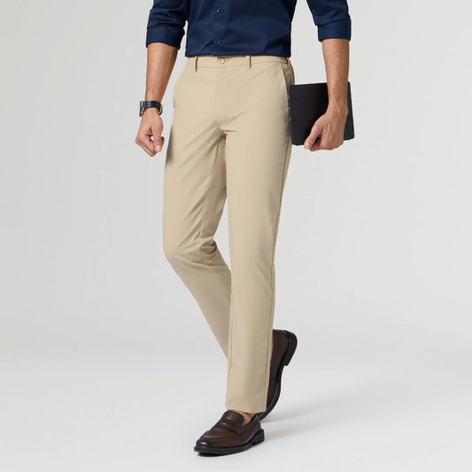 KINETIC: Soft Stretch Pants - Slim Fit Tan Brown - XYXX Crew