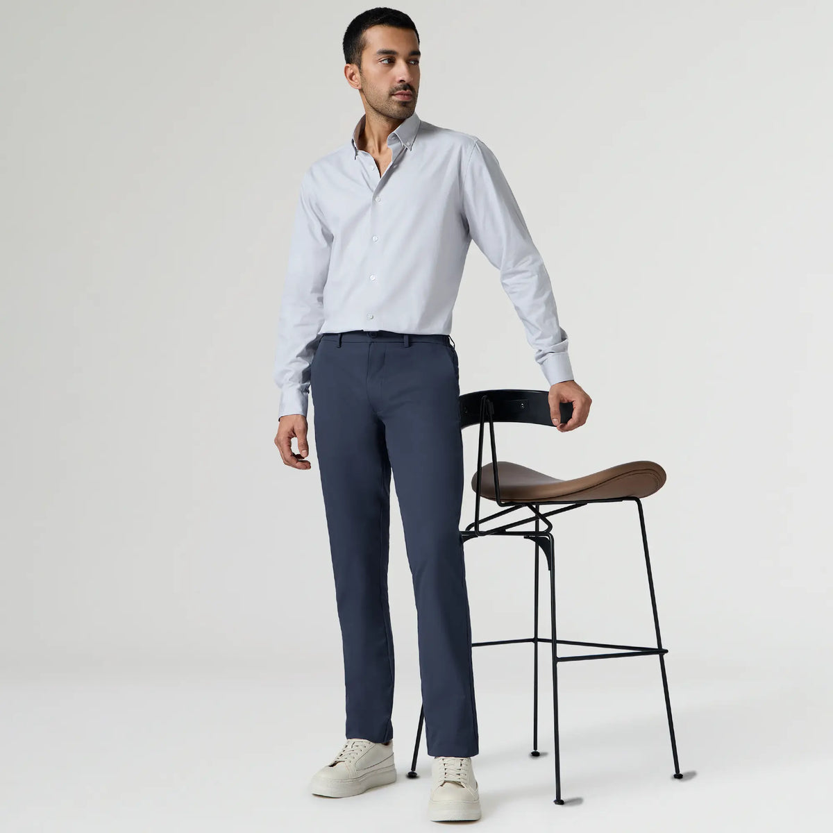 KINETIC: Soft Stretch Pants - Slim Fit Midnight Blue