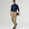 KINETIC: Soft Stretch Pants - Slim Fit Sand Brown
