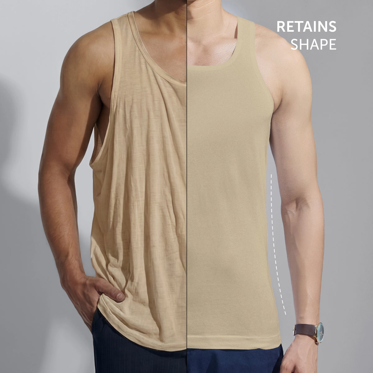 Element Invisible Vests Sand Brown