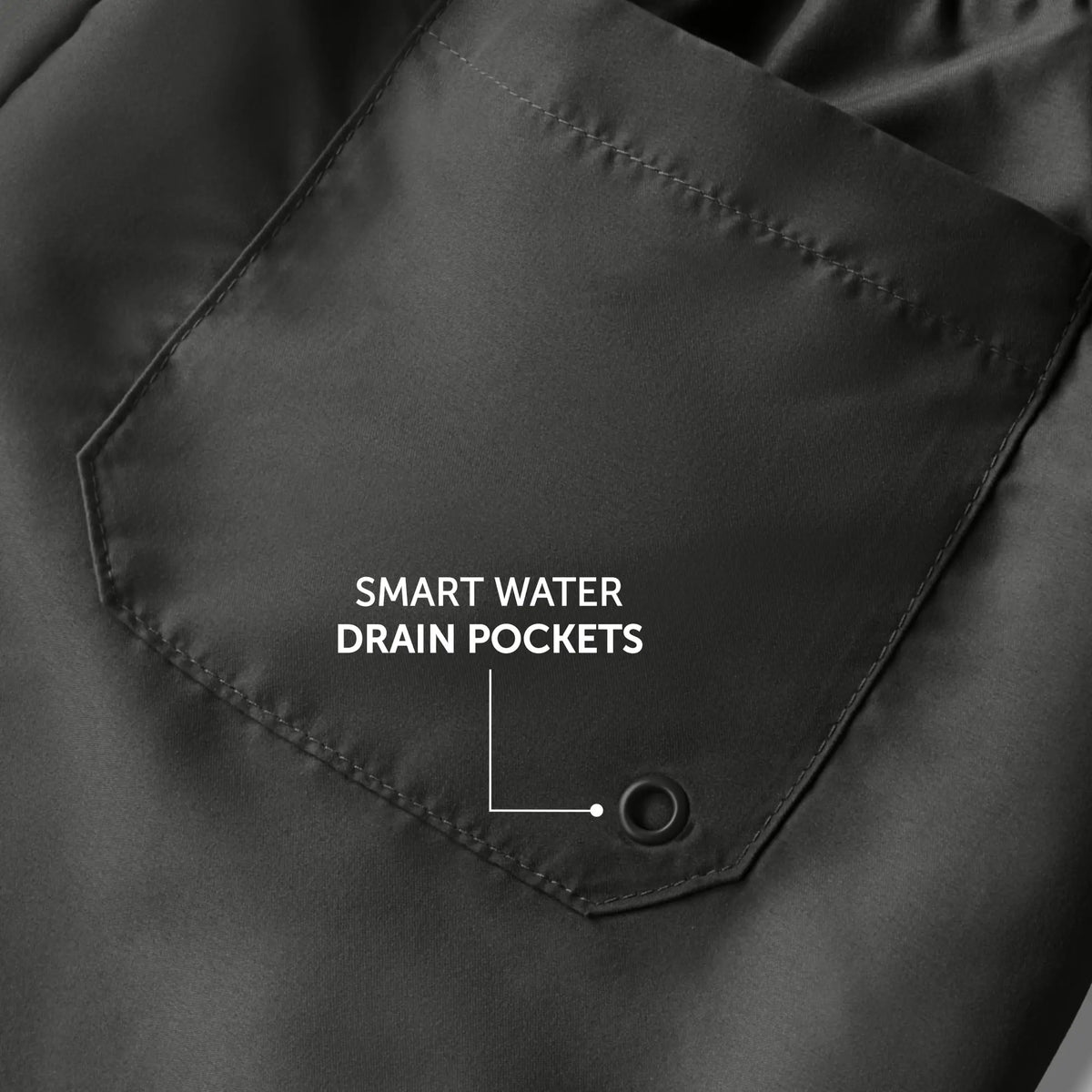 Aqua Swim Shorts Smoke Black