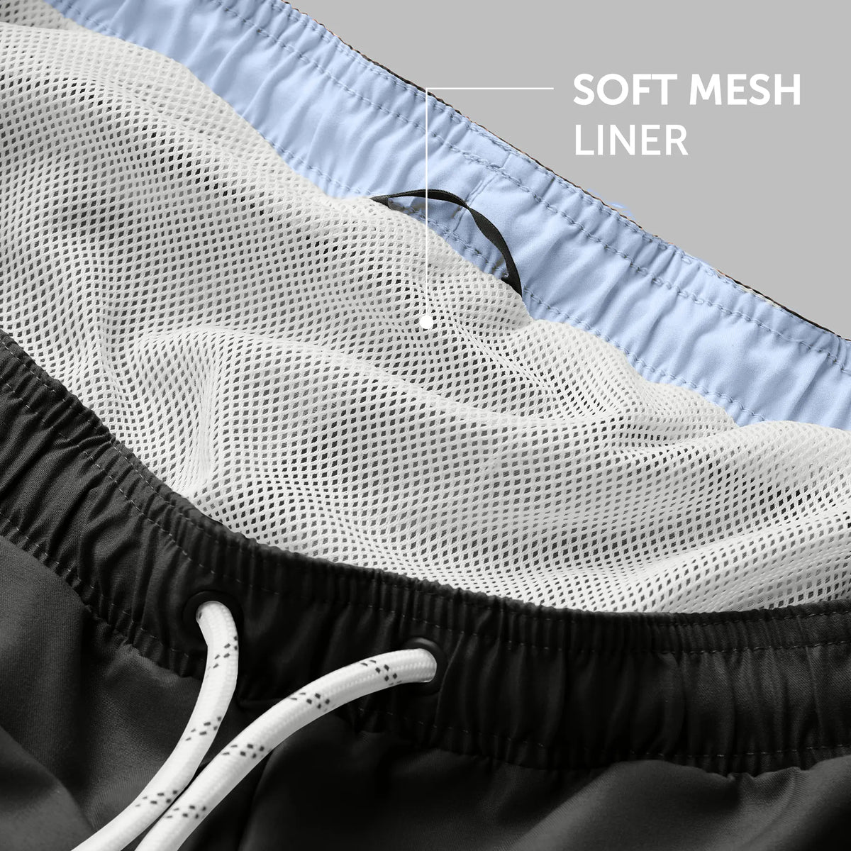 Aqua Swim Shorts Smoke Black