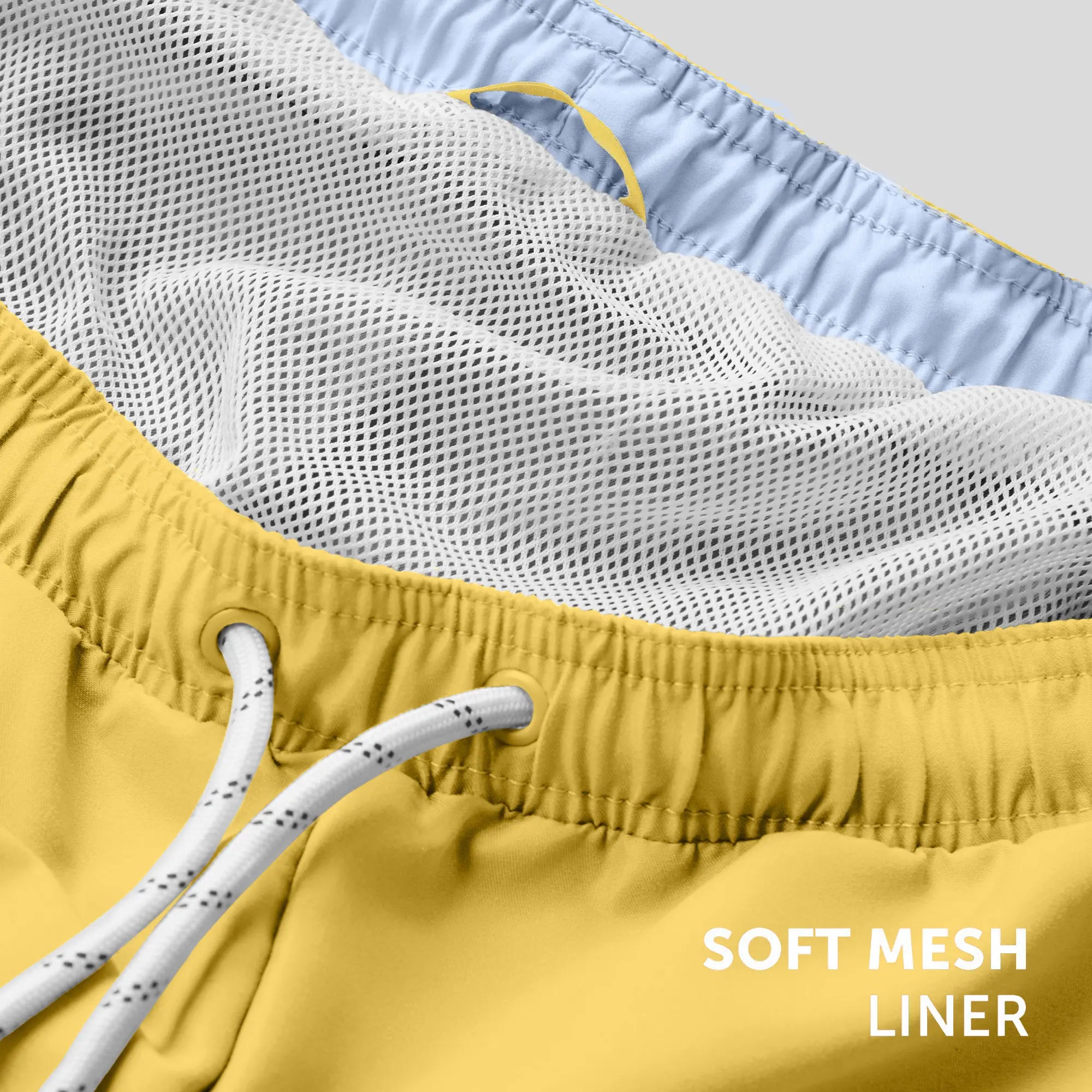 Aqua Swim Shorts Butter Yellow