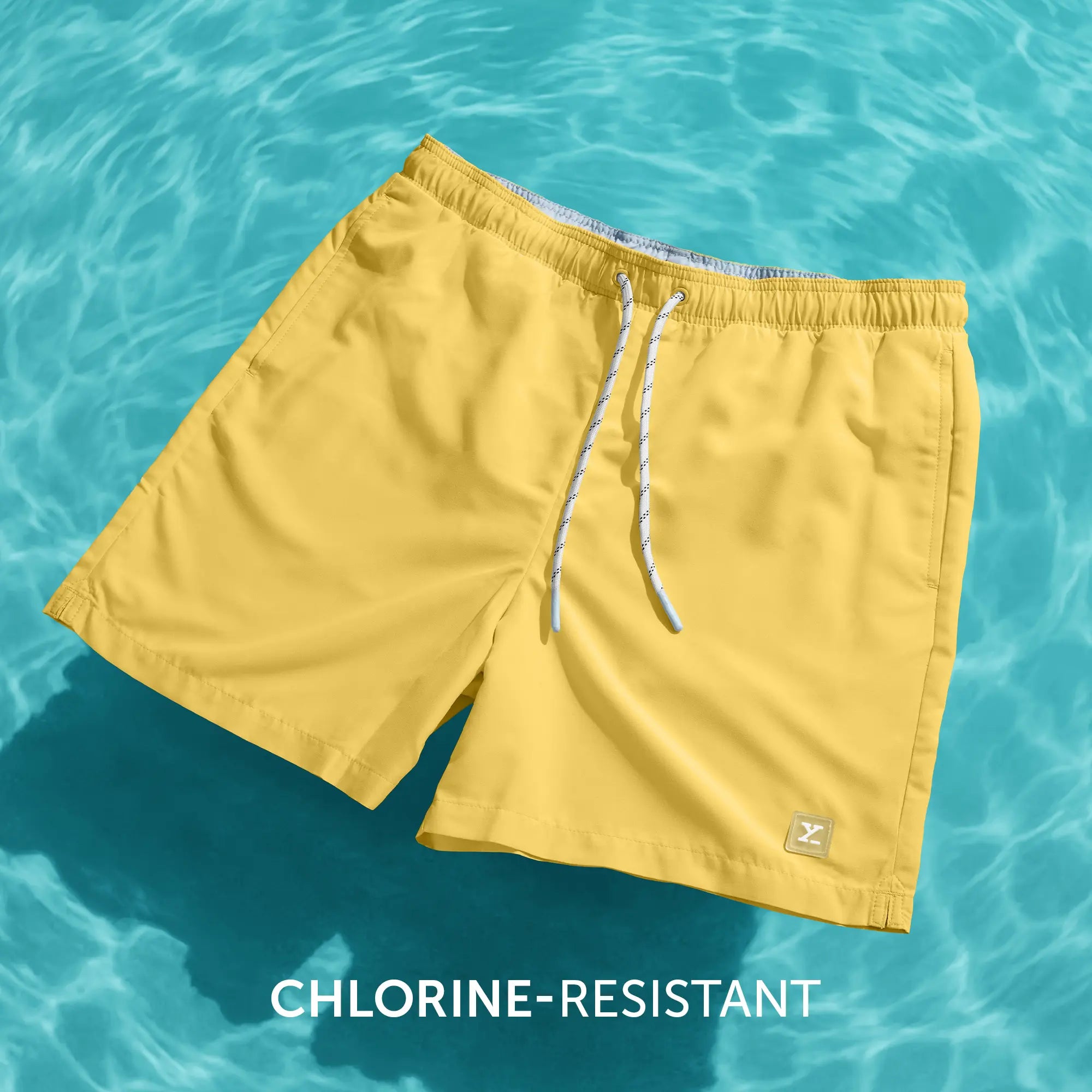 Aqua Swim Shorts Butter Yellow