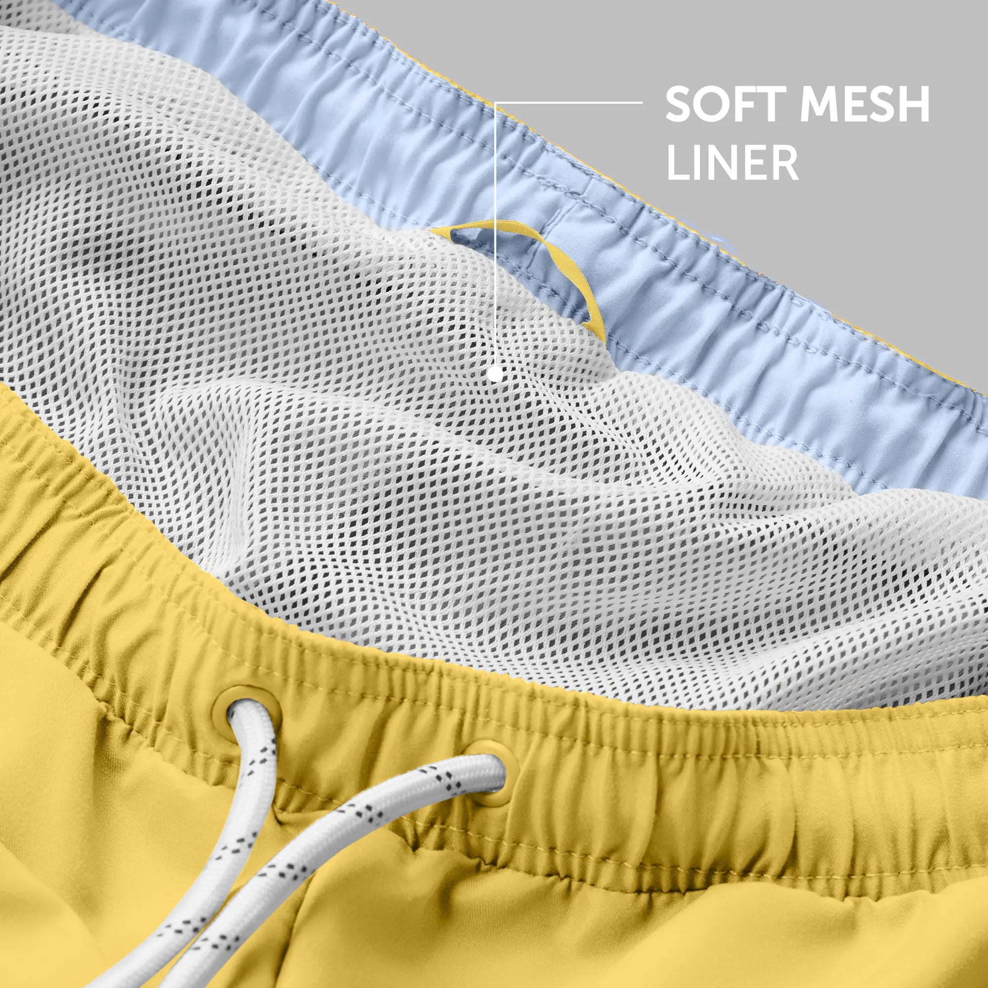 Aqua Swim Shorts Butter Yellow