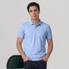 Accent Cotton Polo T-shirt - Sky Blue