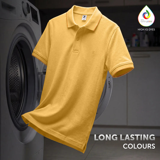 Accent Cotton Polo T-shirt - Sunshine Yellow
