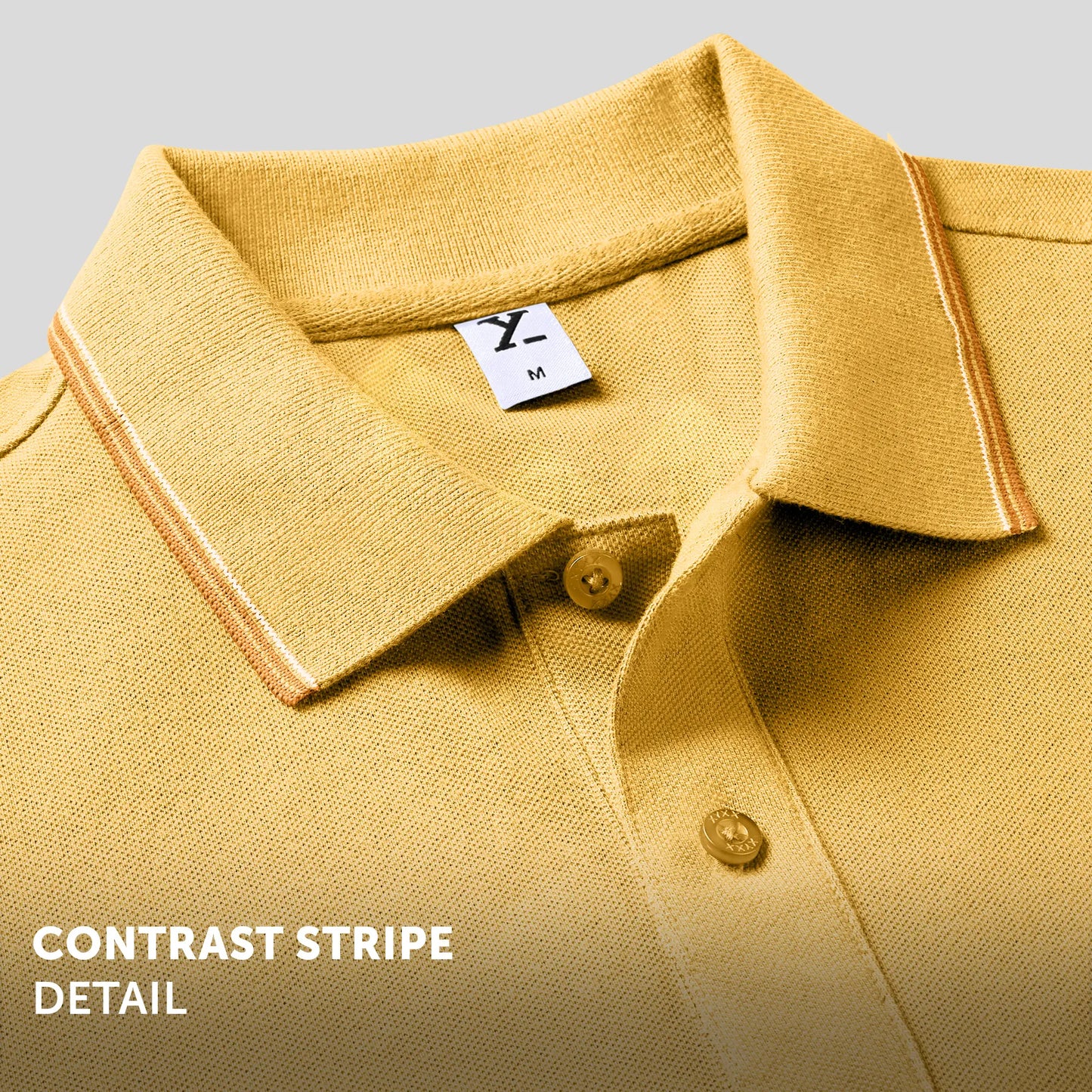 Accent Cotton Polo T-shirt - Sunshine Yellow