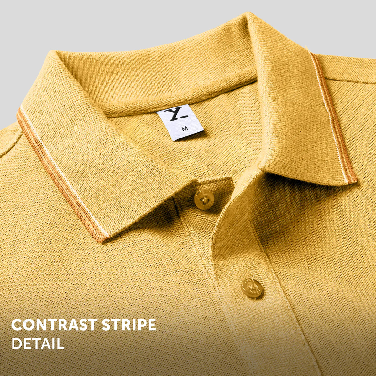 Accent Cotton Polo T-shirt - Sunshine Yellow