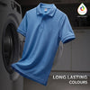 Accent Cotton Polo T-shirt - French Blue