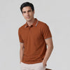 Accent Cotton Polo T-shirt - Brick Red