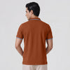 Accent Cotton Polo T-shirt - Brick Red