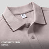 Accent Cotton Polo T-shirt - Blush Grey