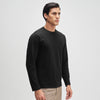 Full Sleeve Crew Neck T-Shirt - Pitch Black