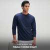 Full Sleeve Crew Neck T-Shirt - Midnight Blue