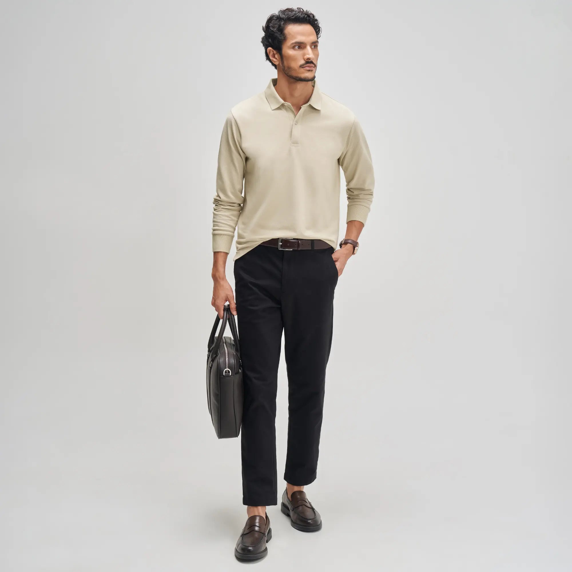 Full Sleeve Polo - Irish Beige