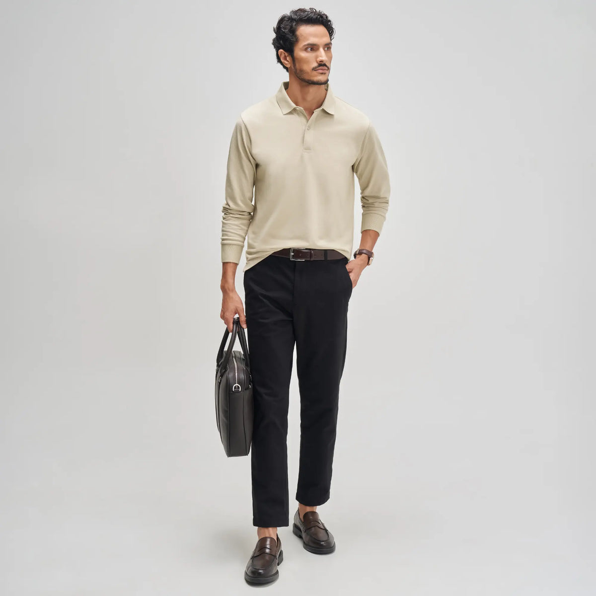 Full Sleeve Polo - Irish Beige