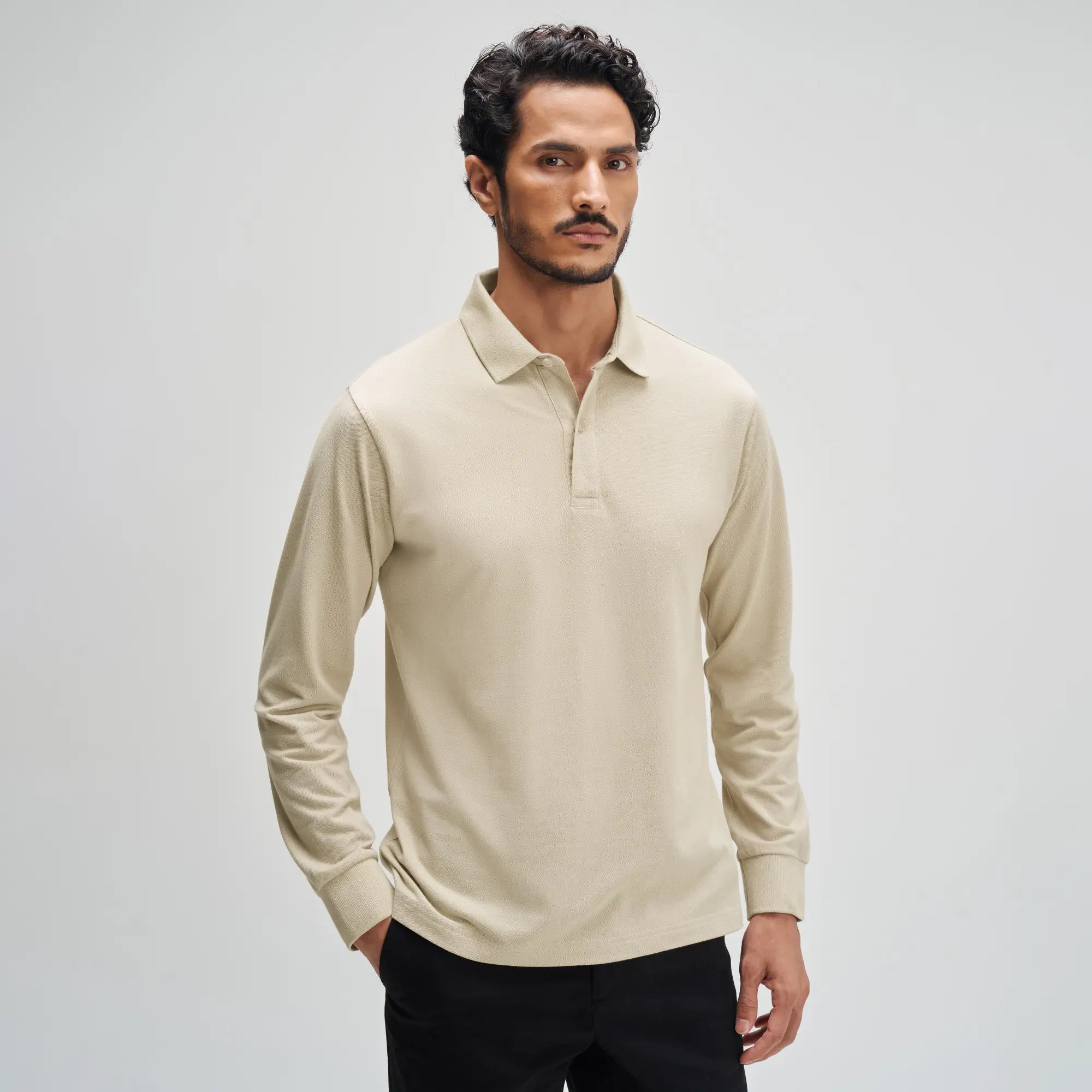 Full Sleeve Polo - Irish Beige
