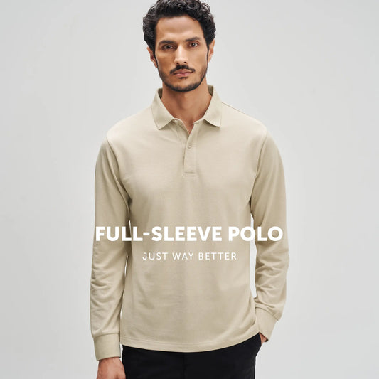 Full Sleeve Polo - Irish Beige