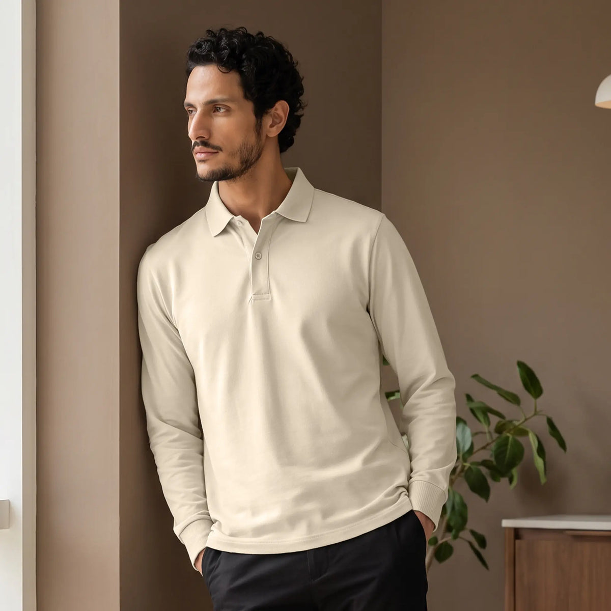 Full Sleeve Polo - Irish Beige