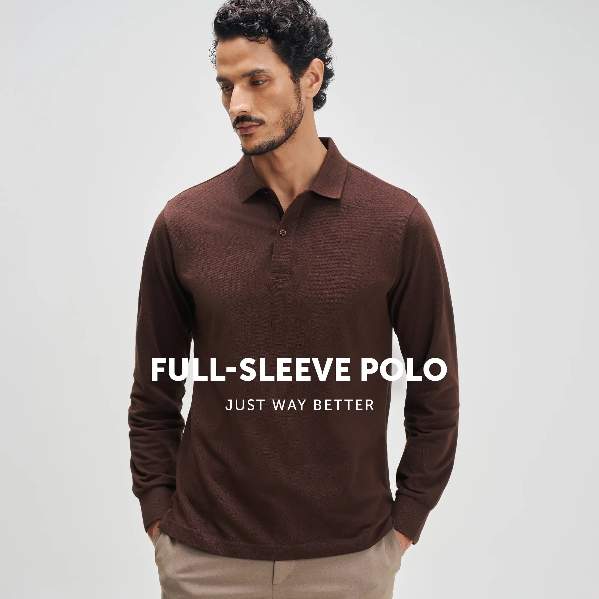 Full Sleeve Polo - Espresso Brown