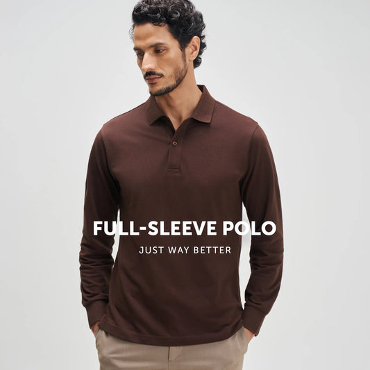 Full Sleeve Polo - Espresso Brown