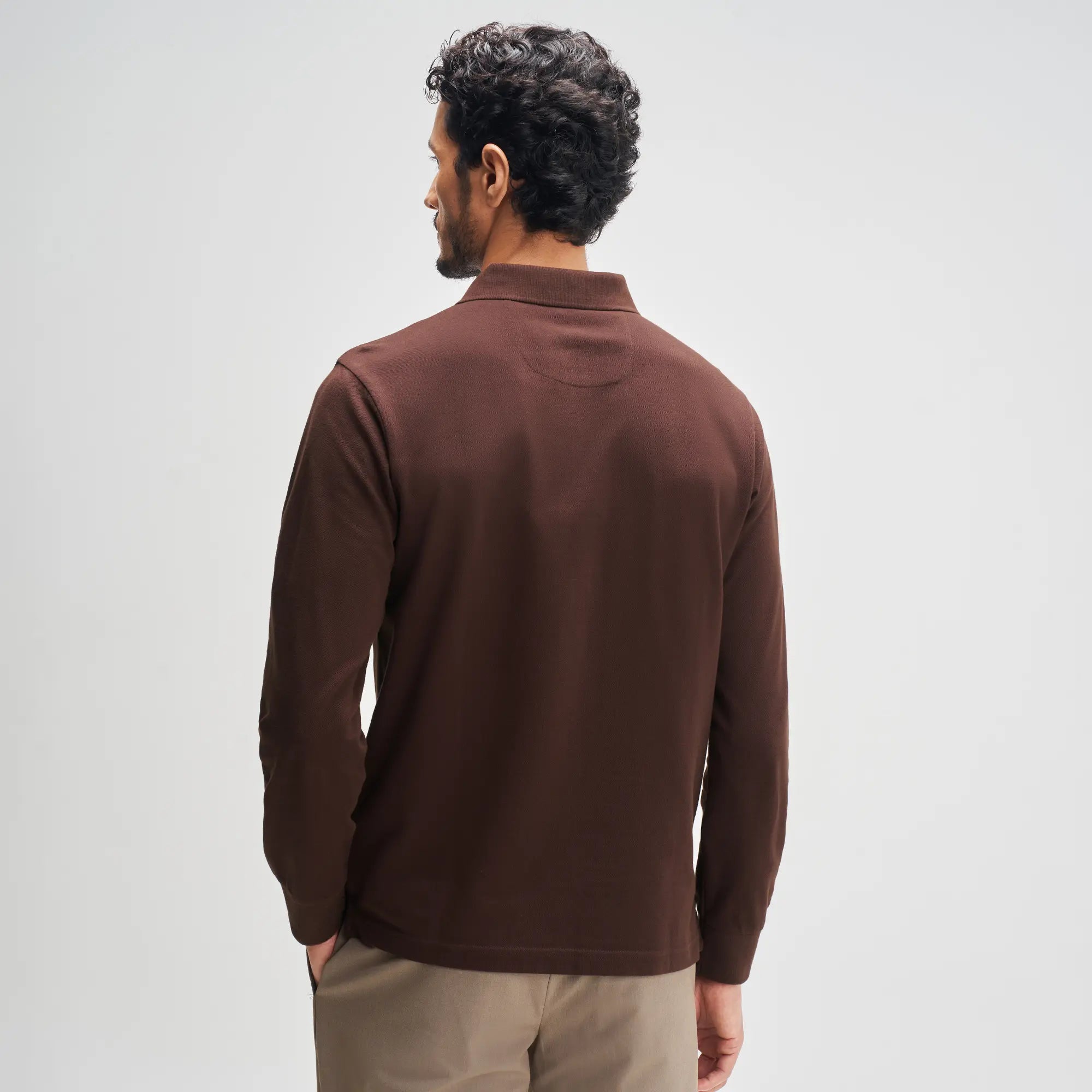 Full Sleeve Polo - Espresso Brown