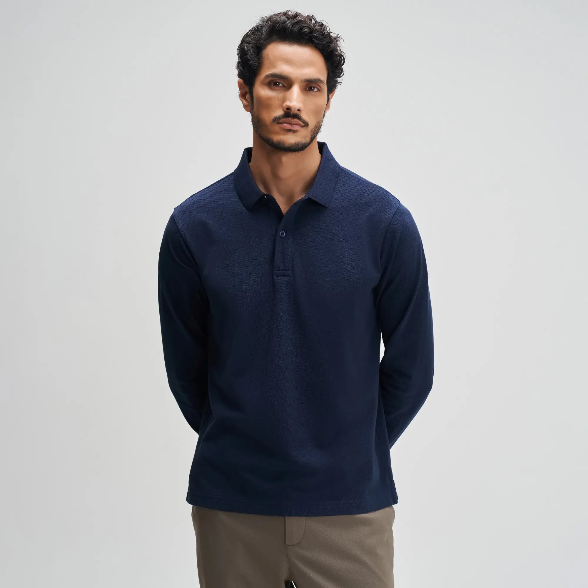 Full Sleeve Polo - Midnight Blue