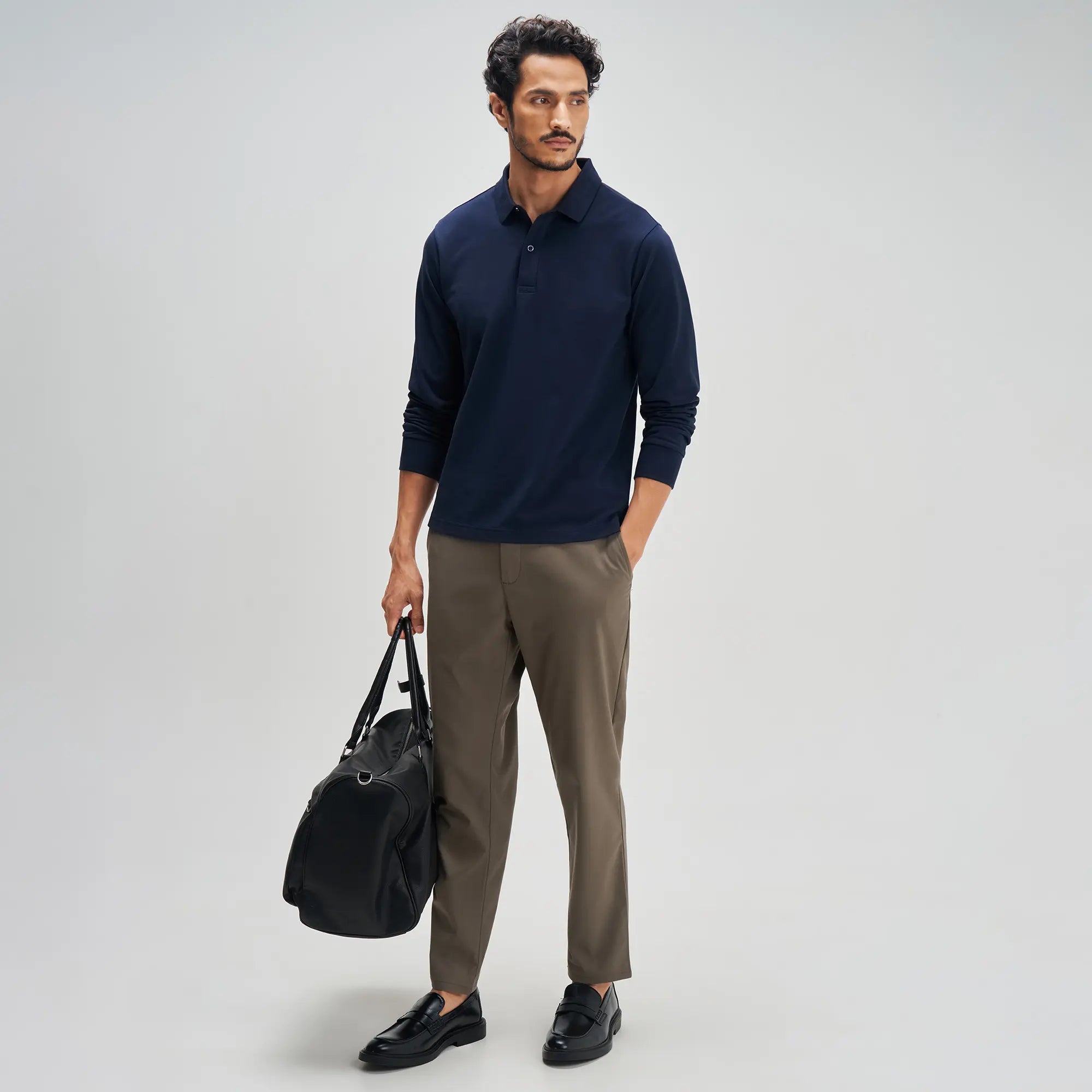 Full Sleeve Polo - Midnight Blue