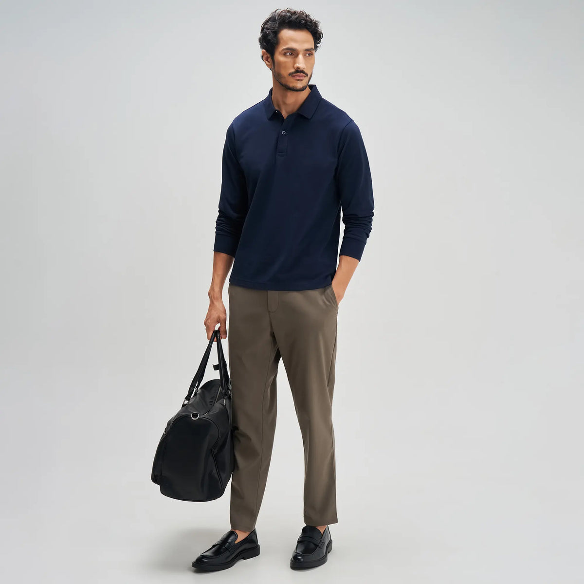 Full Sleeve Polo - Midnight Blue