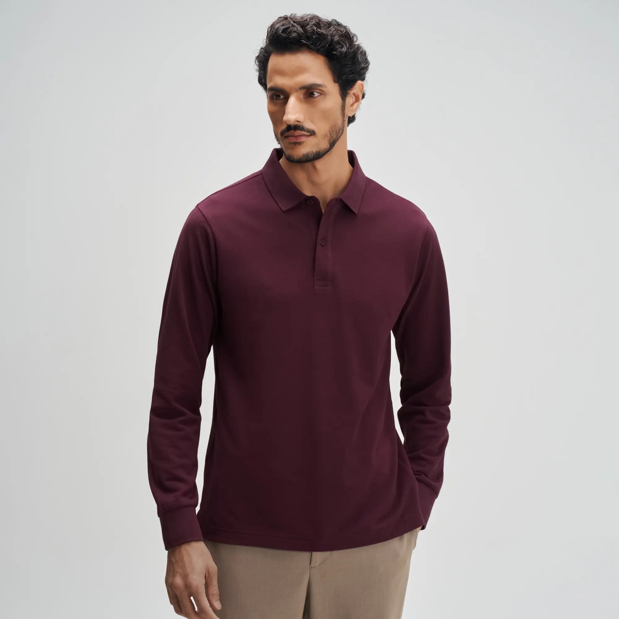 Full Sleeve Polo - Merlot Maroon