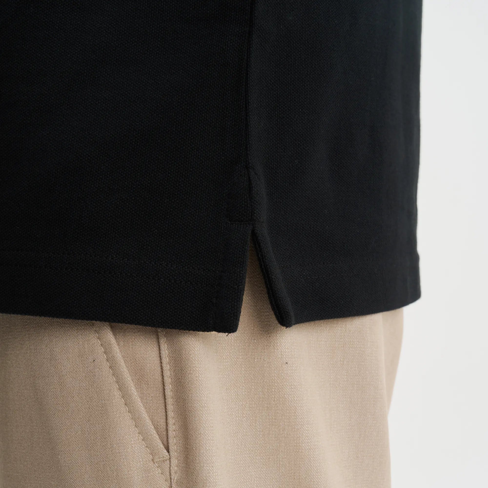 Full Sleeve Polo - Pitch Black