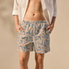 Printed Swim Shorts - Chrome Grey