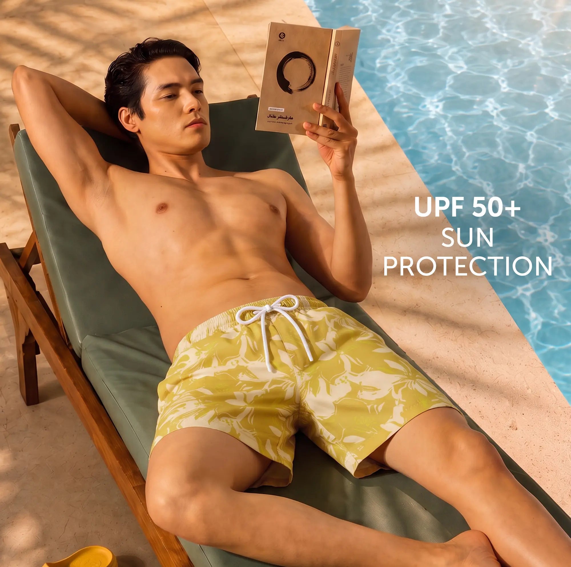Printed Swim Shorts - Butter Yellow