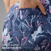 Printed Swim Shorts - Indigo Blue