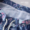 Printed Swim Shorts - Indigo Blue