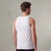 Bamboo Viscose Cotton Invisible Vest - Polar White